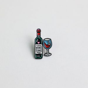 “Wine Time” Enamel Pin